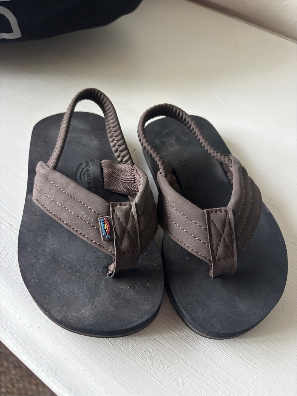 Rainbow Brown Toddler/ Kids Braided Slingback Sandals
